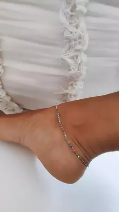 Tobillera Strass colores
