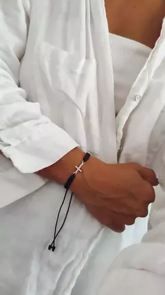 Pulsera cruz strass