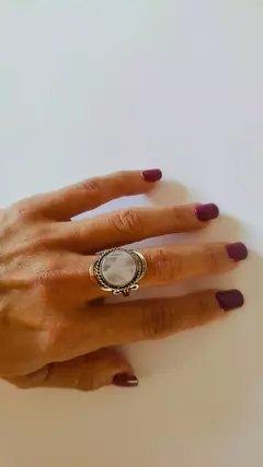 Anillo Cuarzo rosa