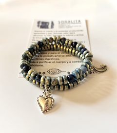 Pulsera doble sodalita