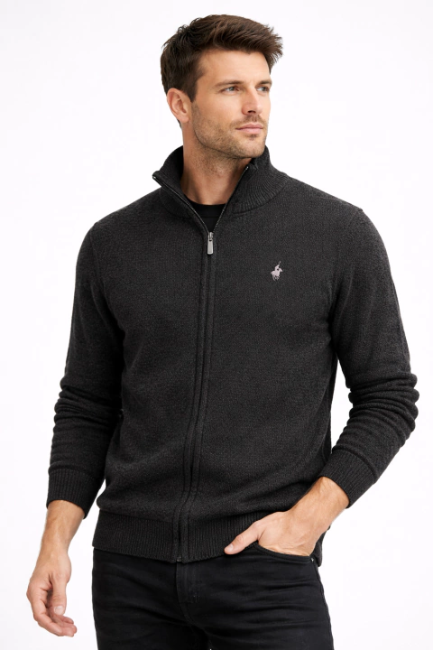 Imagen de SWEATER CON CIERRE chenille con piel FRESNO