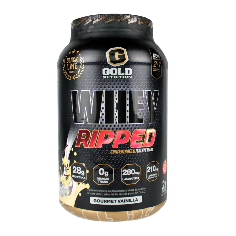Imagen de WHEY RIPPED 2 LBS (PROTEÍNA + QUEMADOR - GOLD NUTRITION