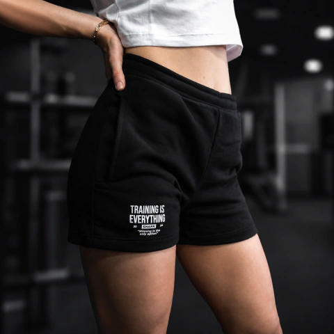 SHORT ENTALLADO "TRAINING" SW - NEGRO - SHARK