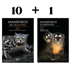 Combo PRE-VENTA Grupal 10 MAMÍFEROS de ARGENTINA - Tomo II + 1 DE REGALO (envíos a partir del 10/06) Sólo transferencia - buy online