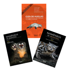 COMBO PRE-VENTA: Mamíferos de Argentina tomos I y II + Guía de Huellas de los Mamíferos de Misiones (Envíos a partir del 10/6) TODOS LOS MEDIOS DE PAGO