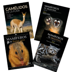 COMBO PRE-VENTA: Mamíferos de Argentina tomos I y II + Mamìferos de Buenos Aires + Camèlidos de la Puna (envíos a partir del 10/6) TODOS LOS MEDIOS DE PAGO