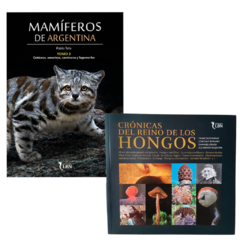 COMBO PRE-VENTA: Mamíferos de Argentina tomo II + Crónicas del Reino de los Hongos (Envíos a partir del 10/6) TODOS LOS MEDIOS DE PAGO