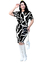 Vestido Telma Preto com Branco - comprar online