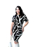 Vestido Telma Preto com Branco - Montel Modas