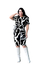 Vestido Telma Preto com Branco - Montel Modas