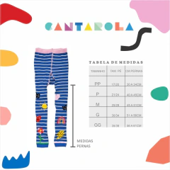 Meia Calça Bloomy Mini Melissa x Cantarola - CANTAROLA MEIAS COLORIDAS E DIVERTIDAS