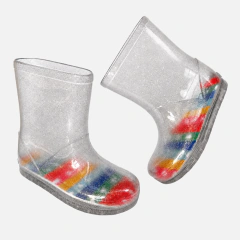 Galocha Cantarola Flat Glitter Cano Médio - comprar online