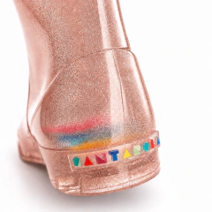Imagem do Galocha Cantarola Flat Glitter Cano Médio
