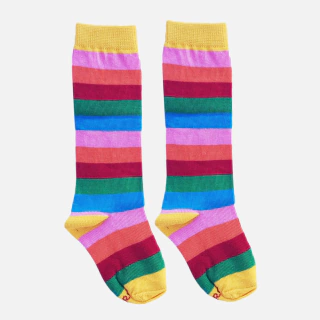 Meia Arco Iris Retro