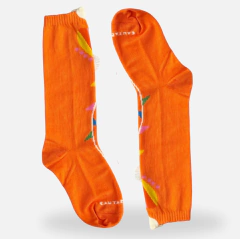 Meia Balão Colorido Laranja - loja online