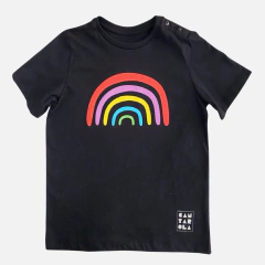 Camiseta Adulto Arco Íris - Preta - comprar online