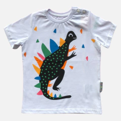 camiseta infantil GODZILA BRANCA - comprar online
