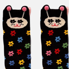 Imagem do Meia Fadinha com aplicação (Asa e Pompom)