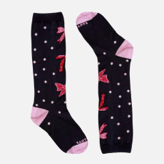 Meia Lacinhos Preta - loja online