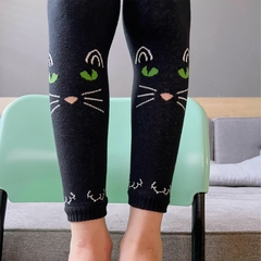 meia calça Legging Miau Cantarola detalhe