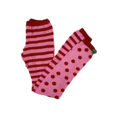 meia calça legging infantil Moranguito com pompom