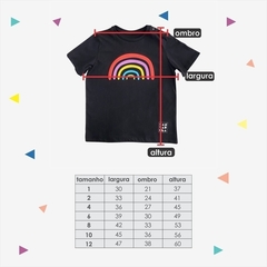 Camiseta infantil Coração Azul na internet