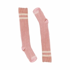 Meia 5/8 Canelada Rose