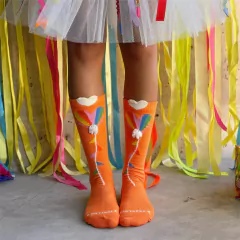 Meia Balão Colorido Laranja na internet