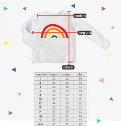 Moletom ARCO IRIS - CANTAROLA