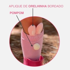 Meia Orelha ROSA Pom Pom - CANTAROLA