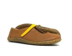 Bonequinha, couro soft argila e citrus, sola reciclada com serragem. Ref. 001.705 - loja online