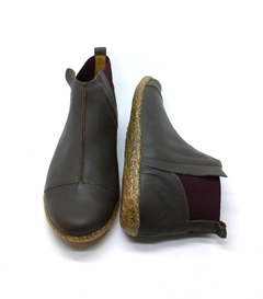 Bota Jeca Tatu, couro lumi cacau, sola reciclada com serragem, ref. 001.825. SOB ENCOMENDA - comprar online