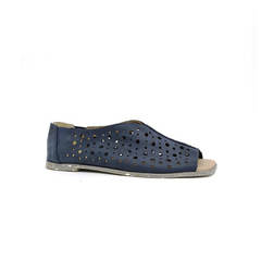 Único relax, couro soft safira, sola borrachas recicladas. Ref. 003.727