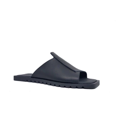 Flat UP, couro vegetal preto, Sola exclusiva com design japonês. Ref. 012.707. SOB ENCOMENDA