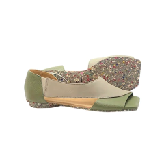 Brilho, couro lumi mármore e oliva, sola borrachas recicladas. Ref.: 014.903. SOB ENCOMENDA na internet