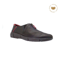 Sneaker, couro lumi preto e ameixa, sola preta. Ref. 021.1016. SOB ENCOMENDA