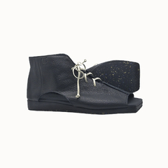 Itatiaia, couro soft preto. Solado anabela. Ref.: 022.615. SOB ENCOMENDA - comprar online