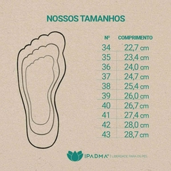 Pantufinha, couro soft tomate, sola borracha reciclada, ref. 003.703. ÚLTIMOS PARES 35 - Ipadma