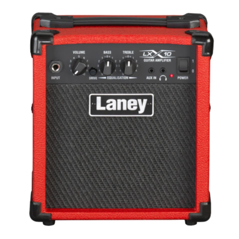 Amplificador de guitarra eléctrica Laney LX10, de 10W y woofer de 5 pulgadas, color rojo - comprar online