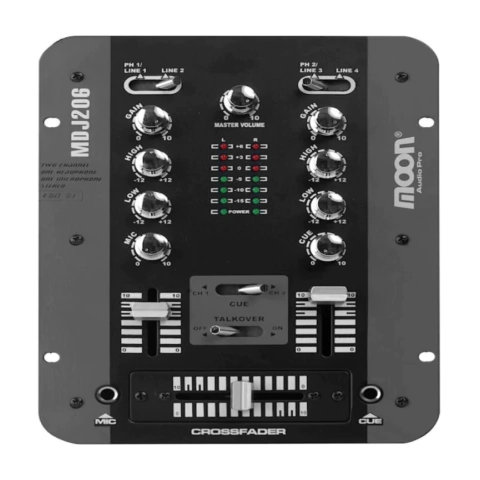 Mixer consola estereofónica de 2 canales Moon MDJ206 - comprar online