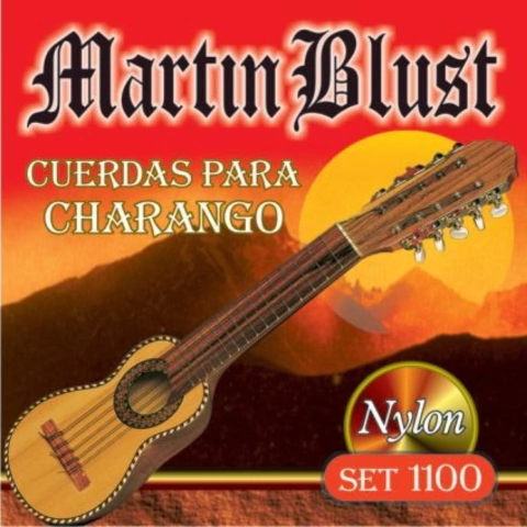 Encordado para charango Martin Blust SET1100 de nylon negro - comprar online