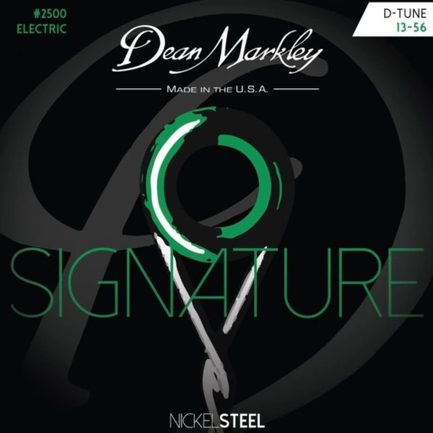 Cuerdas para guitarra eléctrica Dean Markley Signature NickelSteel 2500, calibre 13-56 - comprar online