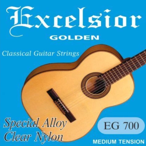 Encordado para guitarra criolla/clásica Martin Blust Excelsior Golden EG700, tensión media - comprar online