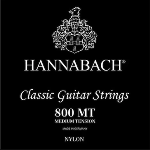Encordado Hannabach 800 MT para guitarra clásica/criolla de nylon, media tensión - comprar online