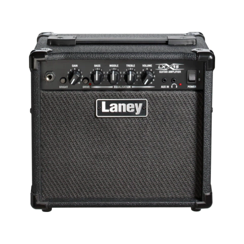 Amplificador de guitarra eléctrica Laney LX15, de 15 W y 2 woofer de 5 pulgadas, color negro - comprar online