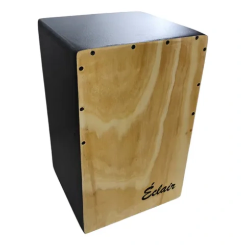 Cajón flamenco Eclair ECLA02 con bordona color marrón claro