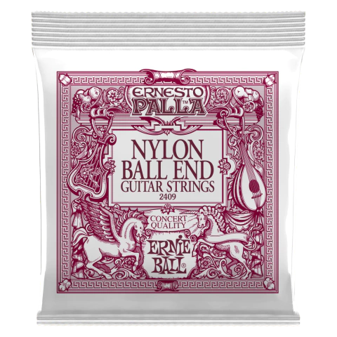 Cuerdas Ernie Ball 2409 de nylon con punta de bola para guitarra clásica Ernesto Palla, color negro y dorado - comprar online