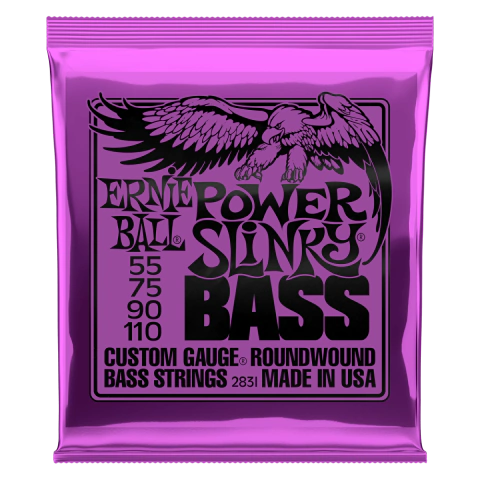 Cuerdas Ernie Ball 2831 para bajo eléctrico 4 cuerdas Regular Slinky de níquel entorchado, calibre 55-110 - comprar online
