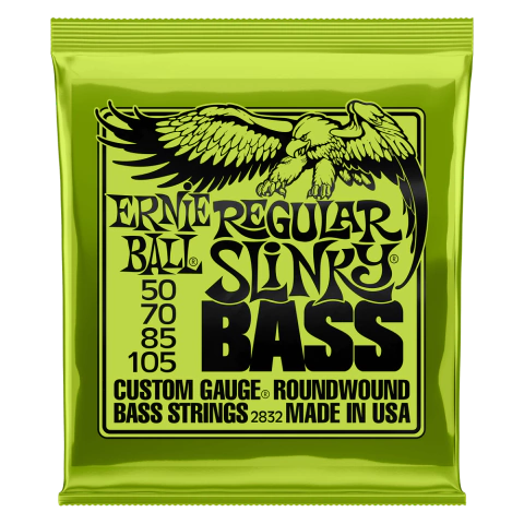 Cuerdas Ernie Ball 2832 para bajo eléctrico 4 cuerdas Regular Slinky de níquel entorchado, calibre 50-105 - comprar online
