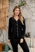 Pijama Analia Negro con vivo nude - tienda online
